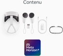 Meta Quest 3S - Système de réalité virtuelle - USB-C - blanc - avec abonnement Quest for Business