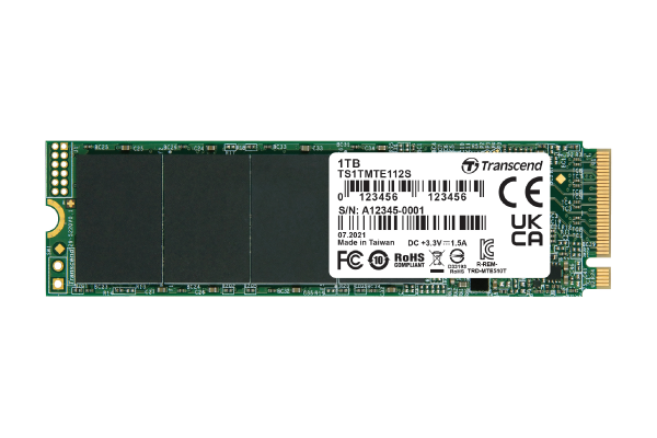 [TS2656GMTE110S] Transcend 110S / SSD 256 Go M.2 NVMe PCIe Gen3 x4 / Lecture jusqu’à 2100 Mo/s / Écriture jusqu’à 1500 Mo/s
