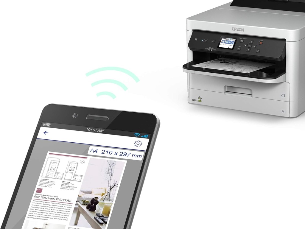 [WFM5299] Epson WorkForce Pro WF-M5299DW / Imprimante jet d'encre monochrome A4 / Impression recto verso / Réseau Ethernet & Wi-Fi