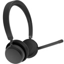 Casque Lenovo - Sans fil - Design Supra-auriculaire, Sur tête - Stéréo - Couleur Noir - Binaural - Circumaural - Portée 3000 cm - Bluetooth - 32 Ohm - Fréquence 20 Hz/20 kHz - Câble 130 cm - Anti-bruit
