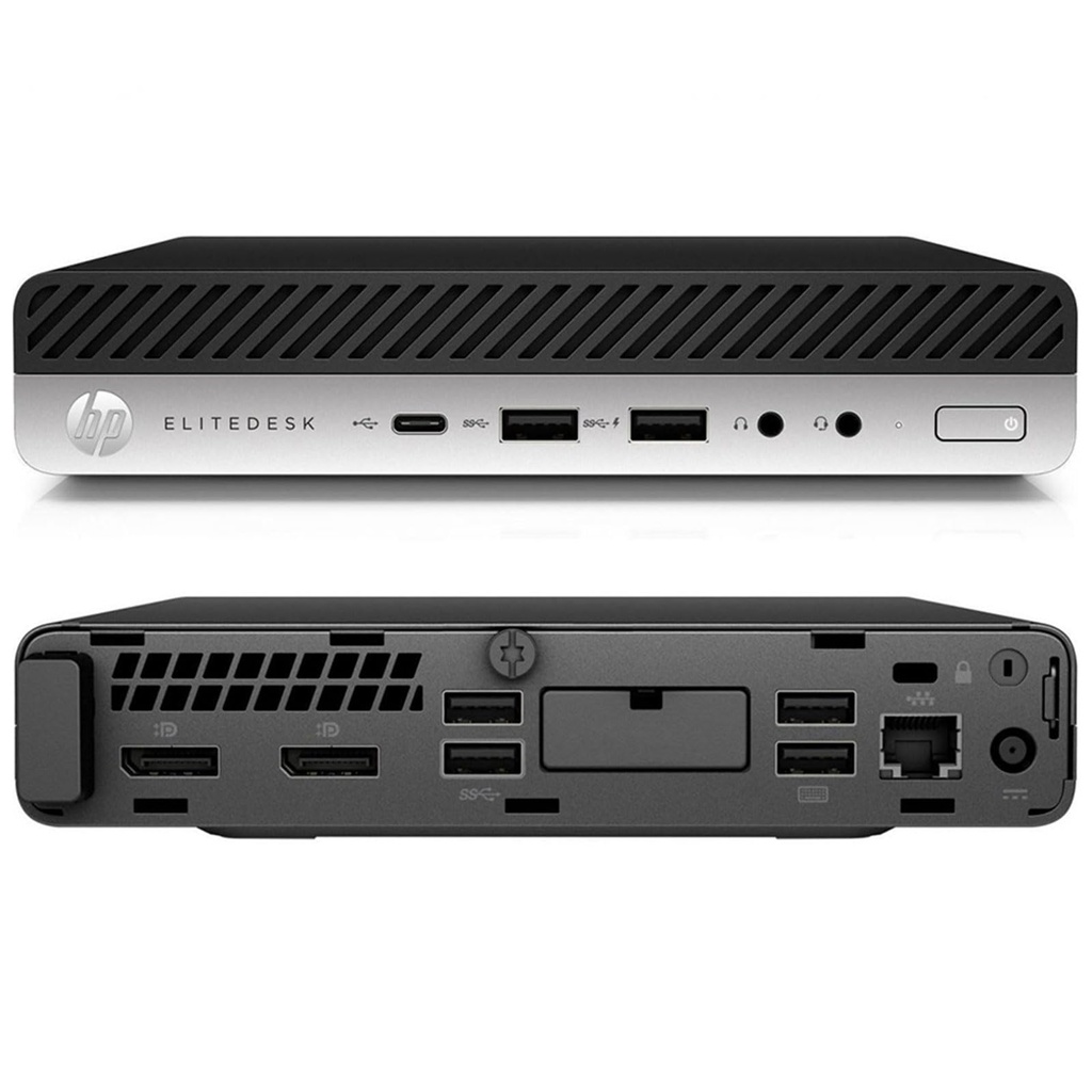 HP EliteDesk 800 G5 Mini / Intel Core i5-9500T 6C/6T / RAM 8Go DDR4 / SSD 256Go NVMe / DisplayPort / RJ45 / Windows 10 Pro COA / Grade A - Garantie 1 An Fournisseur