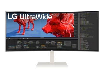 LG Ultrawide 38WR85QC-W - Ecran LED - incurvé - 38 37.5 visualisable : 3840 x 1600 WQHD+ @ 144 hz, nano ips, 450 cd/m², 1000:1, display HDR 600, 1 ms, 2 x HDMI, Displayport, USB-C, Haut-Parleurs