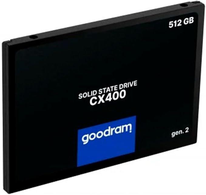 GOODRAM CX400 Gen.2 / SSD 512 Go 3D NAND / 2.5" 7mm SATA 6Gb/s / Lecture 550 Mo/s - Écriture 500 Mo/s / Garantie 3 Ans Constructeur