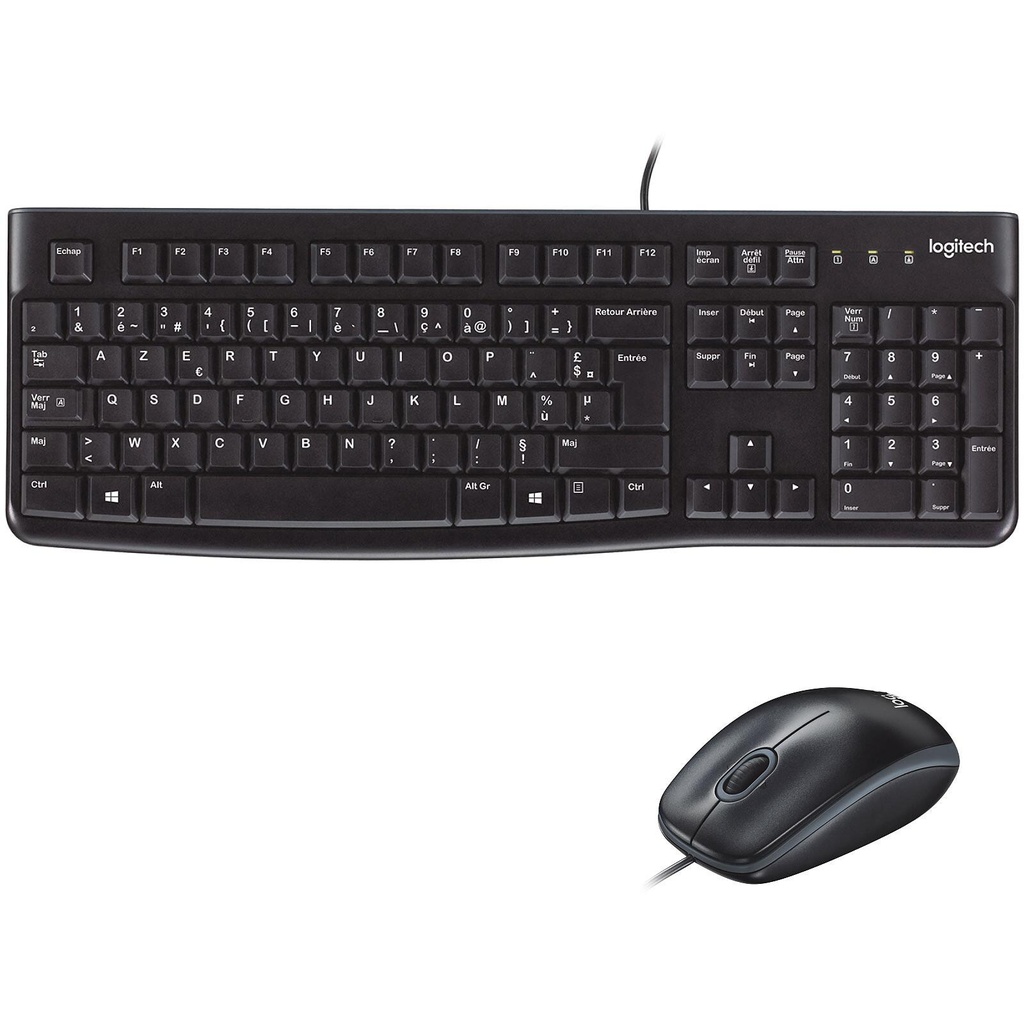[920-002539] KIT LOGITECH MK120 Filaire Noir Retail 920-002539
