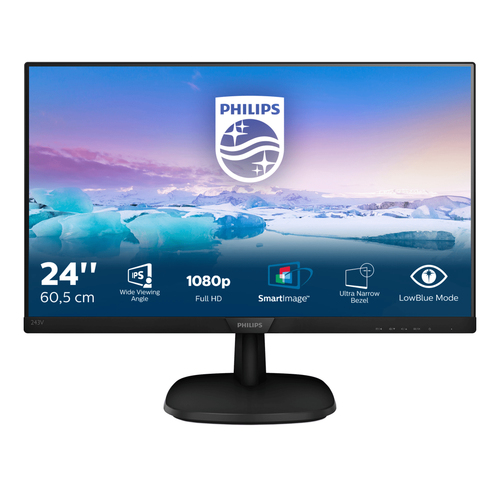 [243V7QJABF/00] Moniteurs PHILIPS 243V7QJABF/24" IPS 1920x1080 16:9