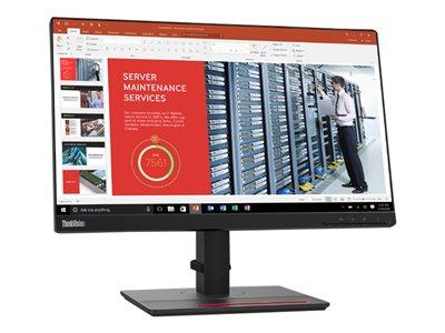 [61FEMAR6EU] Lenovo ThinkVision T22i-20 / 21,5" Full HD 1920x1080 / W-LED IPS / 60Hz 4ms / HDMI, DisplayPort, VGA / HUB-USB, 4x USB-A 3.2 Gen 1, 1x USB-B 3.2 Gen 1 / Inclinaison, Hauteur, Rotation, Pivot / Support VESA / Garantie 1 An Constructeur