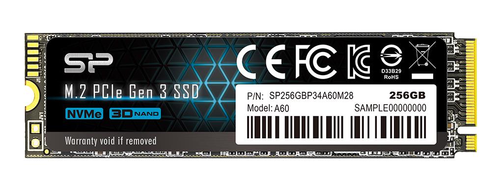 [SP256GBP34A60M28] SILICON POWER P34A60 - 256 GB M.2 2280 NVMe PCIe 3x4  SSD