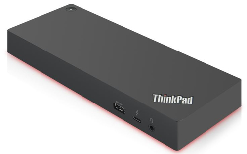 [40AF0135EU] Lenovo Station d'accueil ThinkPad Hybrid USB-C avec USB-A Thunderbolt 3 / Puissance d'entrée : 135W, Puissance de sortie : 90W / HDMI (x2), DisplayPort (x2) / USB-C (x1), USB-A 3.1 Gen2 (x3), USB-A 2.0 (x2) / Garantie 3 Ans Constructeur