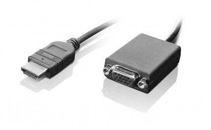 Lenovo HDMI / VGA 0,2 m Noir