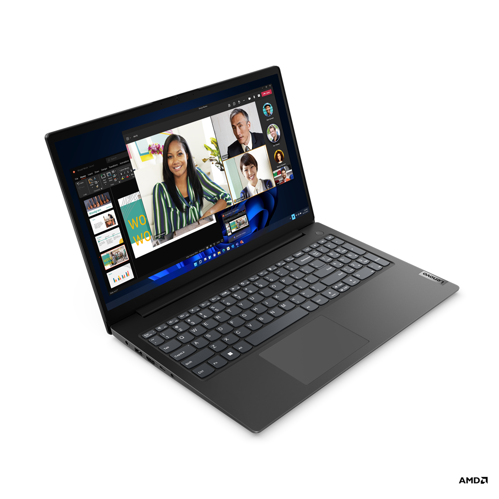 Lenovo V15 Gen 4 AMN / AMD Ryzen 5 7520U 4C/8T / RAM 8 Go LPDDR5-5500 / SSD 256 Go M.2 NVMe / Écran 15.6'' TN FHD 1920x1080 / Windows 11 Home / Garantie 1 An Constructeur