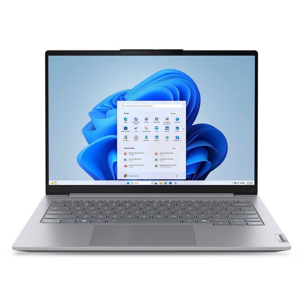 [21SG008CFR] Lenovo ThinkBook 14 Gen 8 IRL / Intel Core 7 240H 10(6P+4E)/16T / RAM 16 Go DDR5-5600 / SSD 512 Go M.2 NVMe / Écran 14" TN WUXGA 1920x1200 / Clavier Rétroéclairé, Lecteur Empreinte Digitale, RJ45 / Windows 11 Pro / Garantie 1 An Premier Support Lenovo