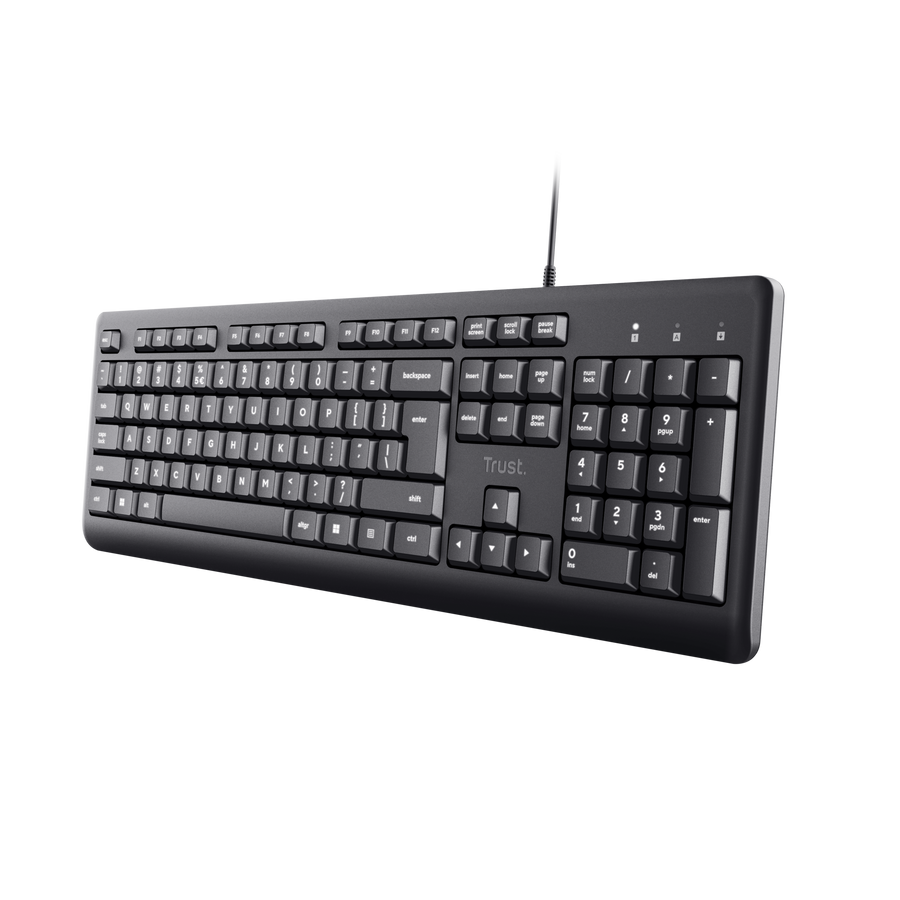 [24388] Trust TK-150 Filaire Noir - Non rétroéclairé - USB 2.0 Azerty