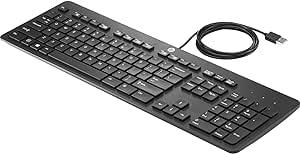 HP Clavier Standard USB AZERTY - pas de Logo HP dessus - noir